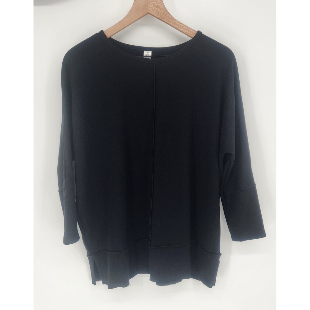 Spanx The Perfect Length Dolman Sweatshirt Black Size Medium‎ Stretch Top Shirt